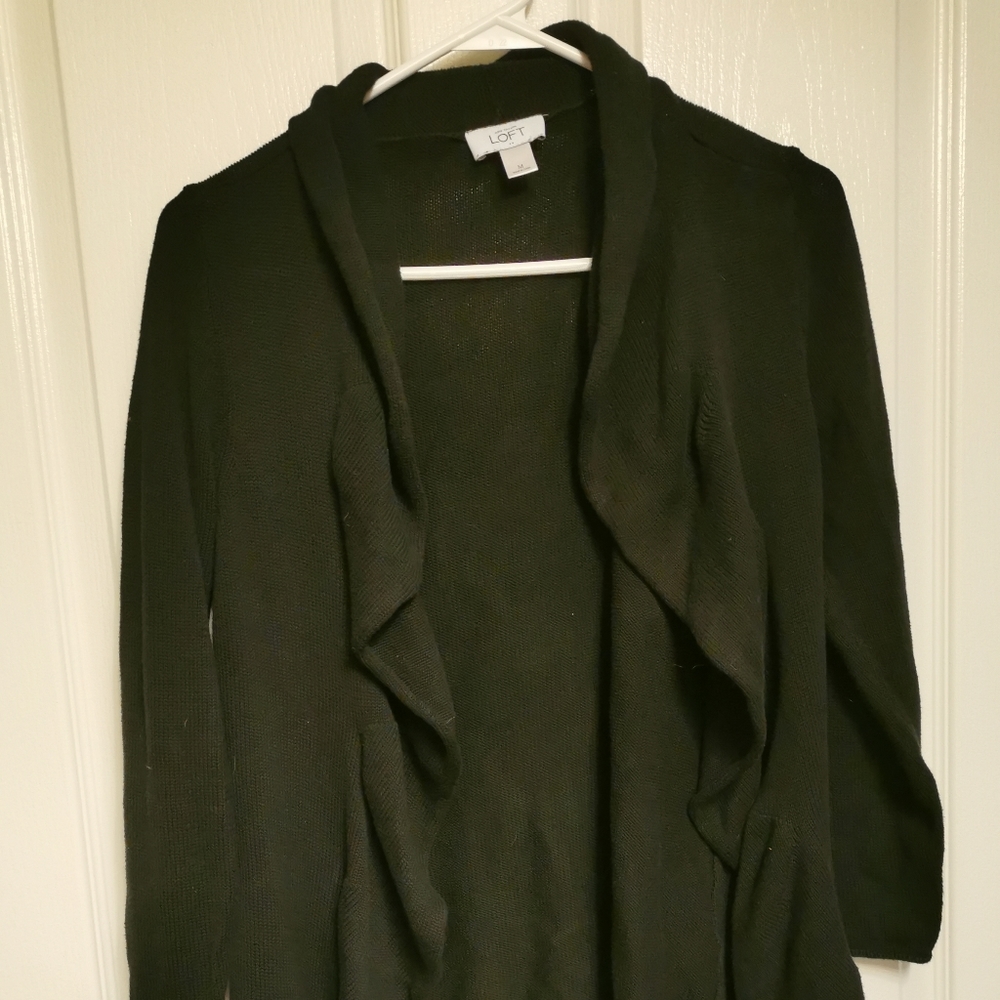 Black flowy cardigan